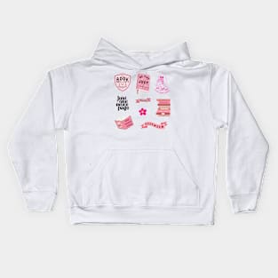 Pink Bookish Pack Kids Hoodie